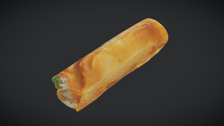 Spring Roll - low poly PBR 3d model