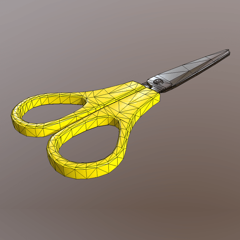 CC0 - Scissors - low poly PBR 3d model