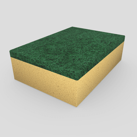 Sponge 2 - low poly PB 3d model