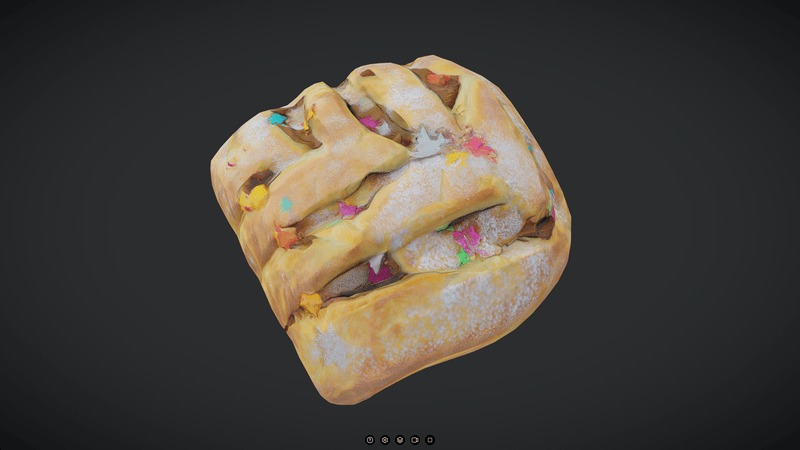 Pastry - low poly PBR 3d model