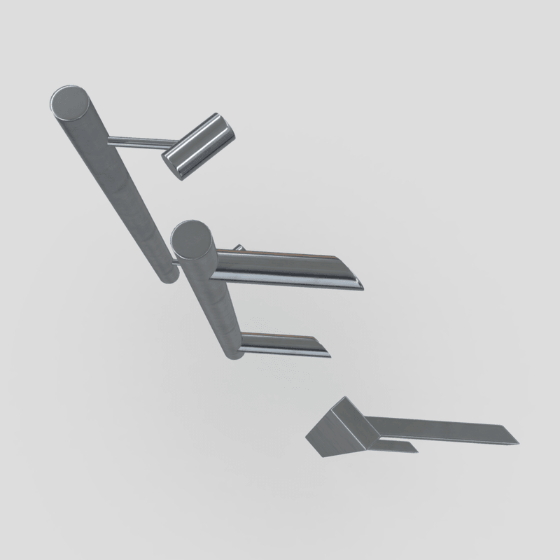 Door Handle Pack 2 - low poly PBR 3d model