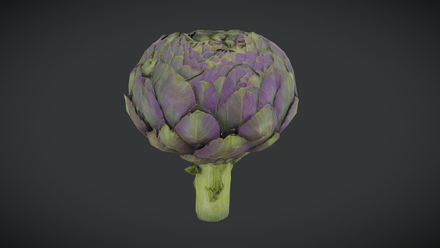 Artichoke - low poly PBR 3d model