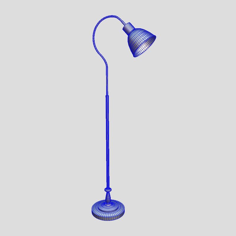 Standing Lamp 4 - low poly PBR 3d model