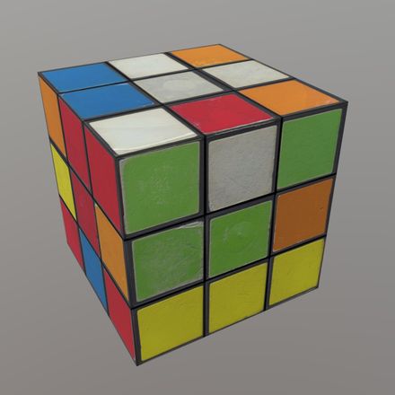 CC0 - Magic Cube - low poly PBR 3d model