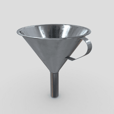 Funnel - low poly PBR 3d model