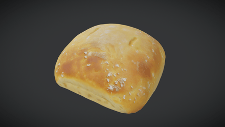 Ciabatta - low poly PBR 3d model