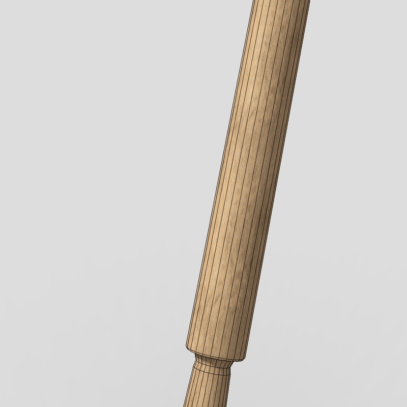 CC0 - Laundry Stick - lowpoly PBR 3d model