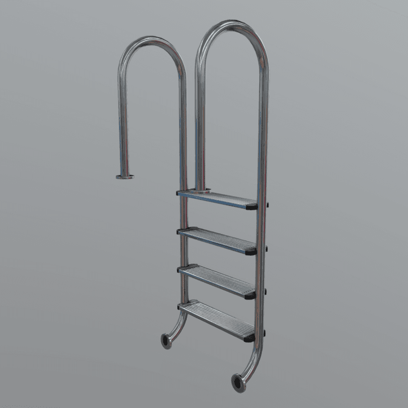 Pool Ladder - low poly PBR 3d model