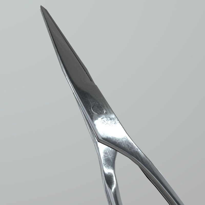 Scissors 3 - low poly PBR 3d model