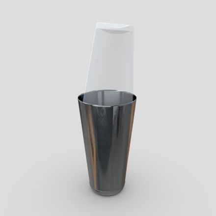 Cocktail Shaker 3 - low poly PBR 3d model