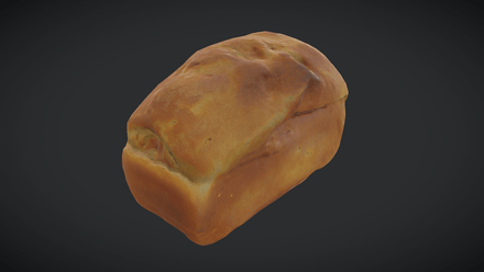 Bread - low poly PBR 3d model