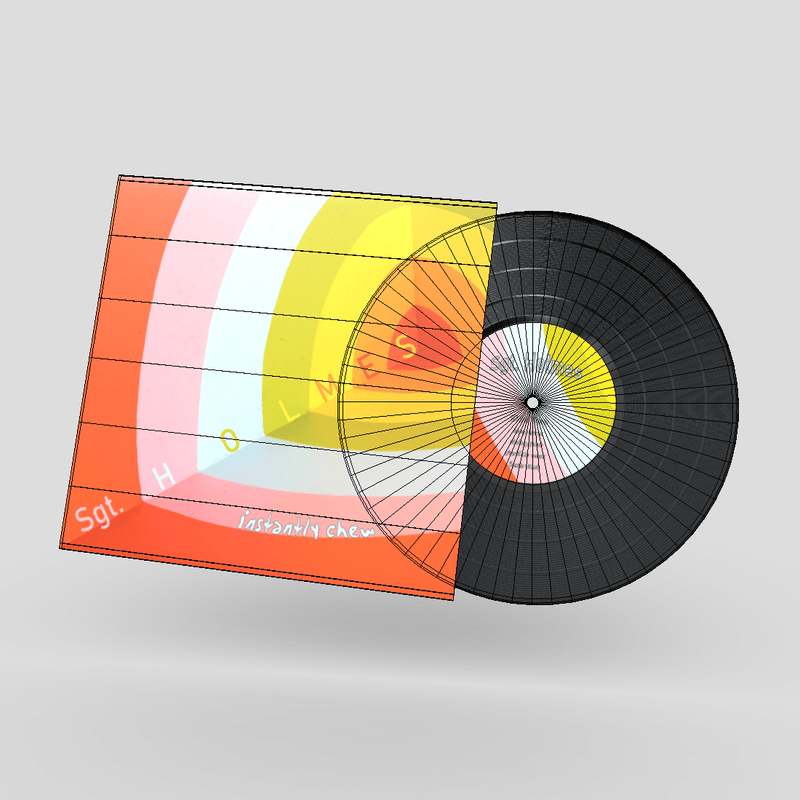 CC0 - Vinyl Record Sgt Holmes - low poly PBR 3d model