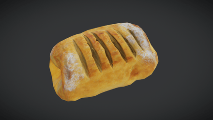 Pastry 3 - low poly PBR 3d model