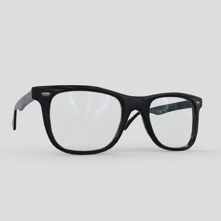 Glasses 2 - low poly PBR 3d model