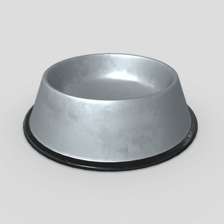 Food Bowl - low poly PBR 3d model