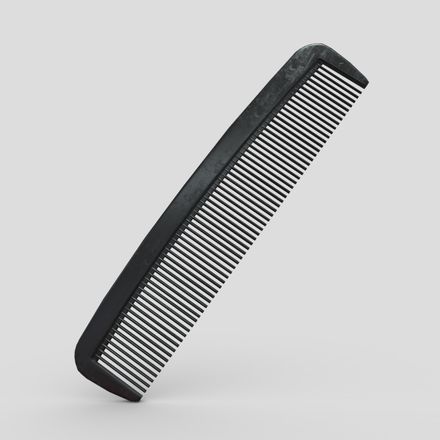 Hair Comb 5 - low poly PBR 3d model