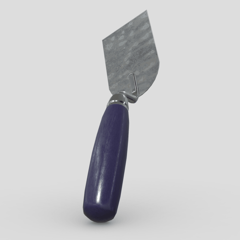 Plaster Spatula - low poly PBR 3d model