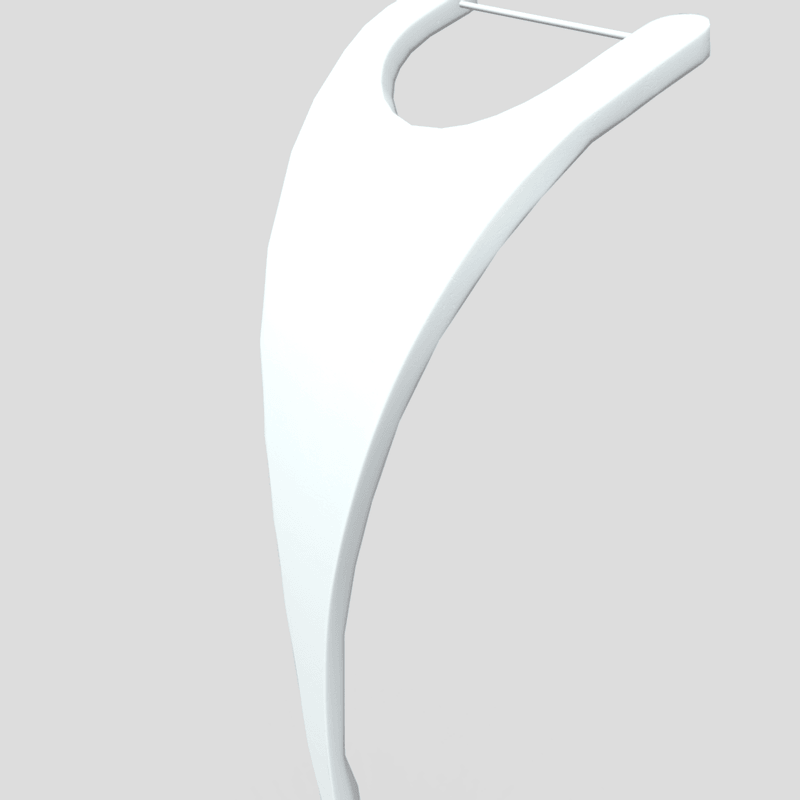 Dental Floss Pick 3 - low poly PBR 3d model