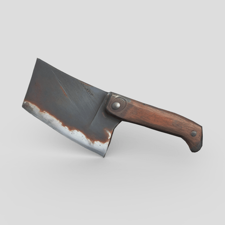 Cleaver 2 - low poly PBR 3d model