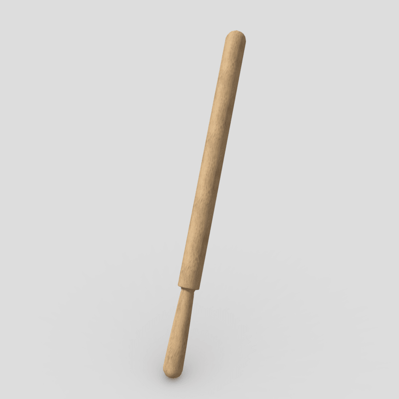 CC0 - Laundry Stick - lowpoly PBR 3d model