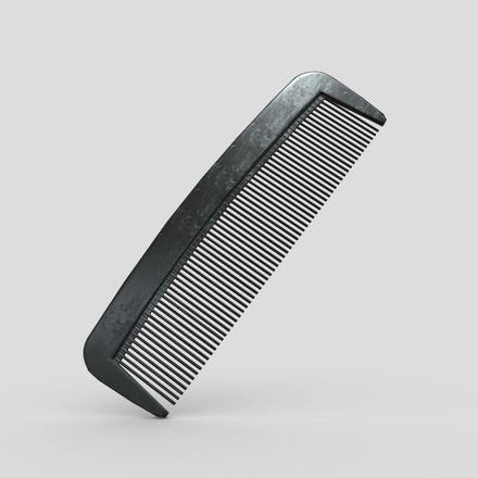 Hair Comb 4 - low poly PBR 3d model