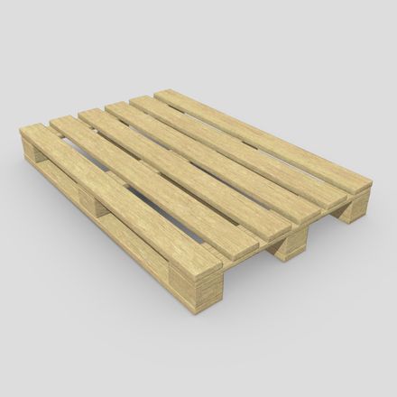 CC0 - Wood Palette - low poly PBR 3d model