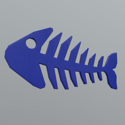 Fishbone 2 - low poly PBR 3d model