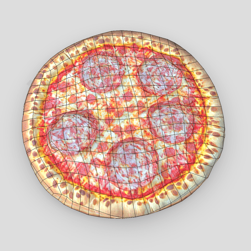 CC0 - Pizza Salami - low poly PBR 3d model