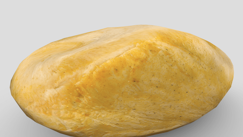 CC0 - Cooked Chicken Breast 2 - low poly PBR 3d model