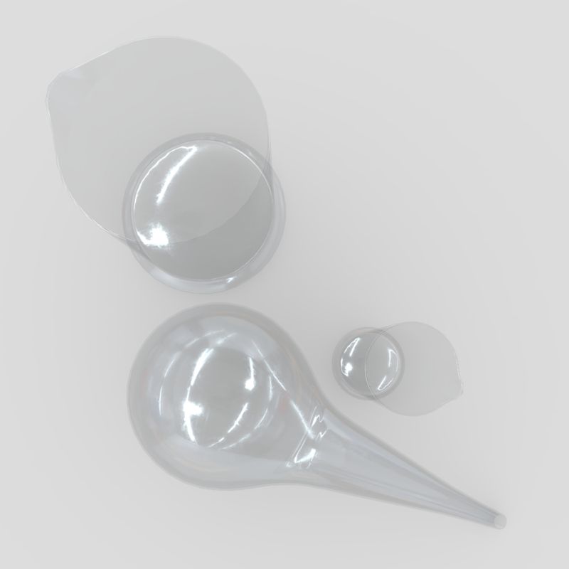 Laboratory Flask 2 - low poly PBR 3d model