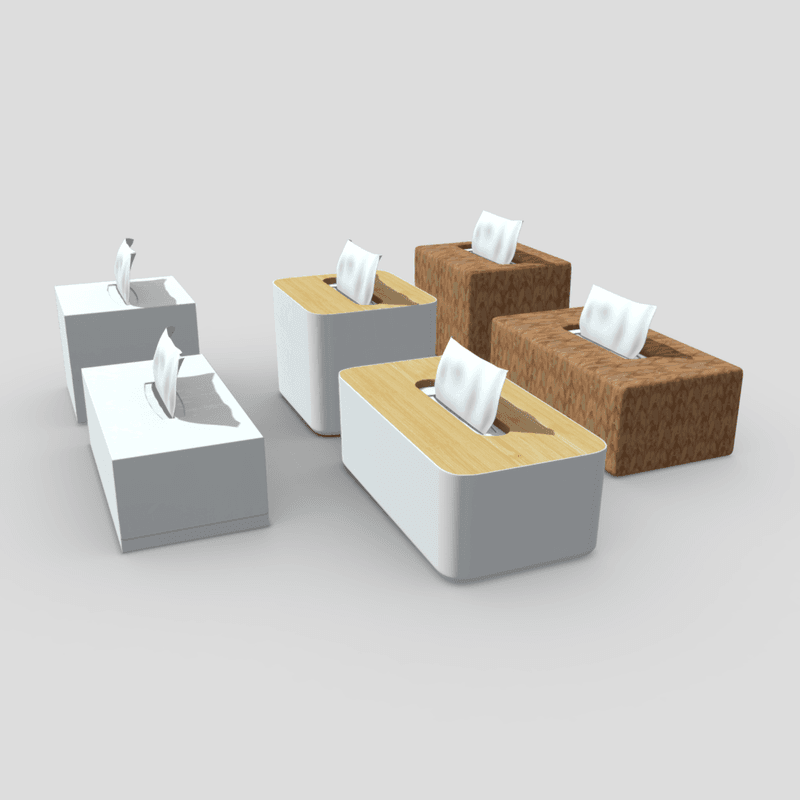 Tissue Box Pack - low poly PBR 3d model