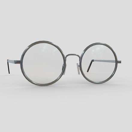 Glasses 3 - low poly PBR 3d model