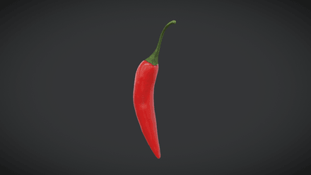 Chili Pepper - low poly PBR 3d model