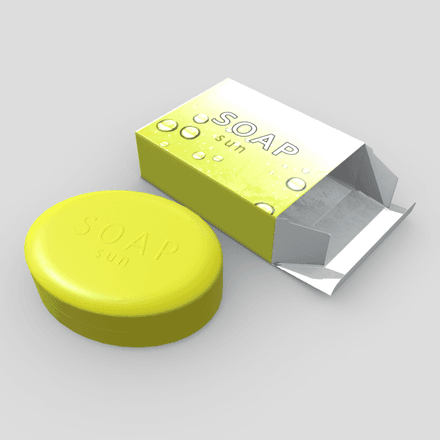 Soap 3 - low poly PBR 3d model