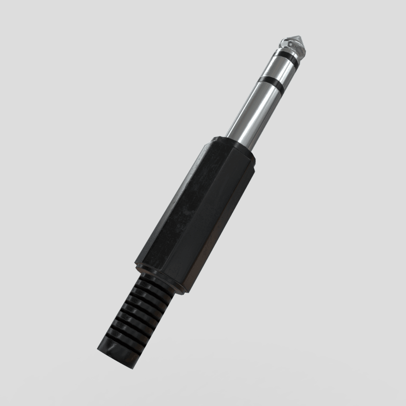 Jack Plug 2 - low poly PBR 3d model