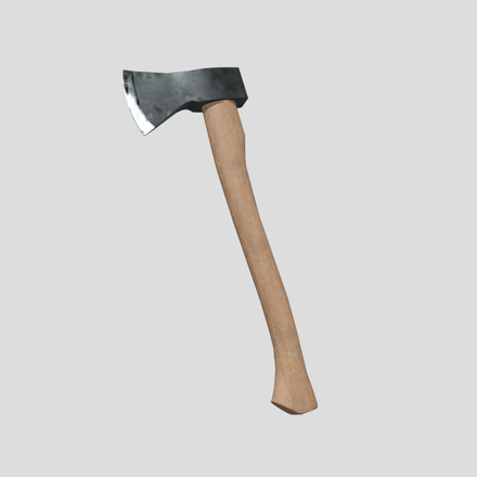 CC0 - Axe - low poly PBR 3d model