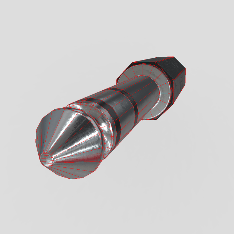 Jack Plug 2 - low poly PBR 3d model
