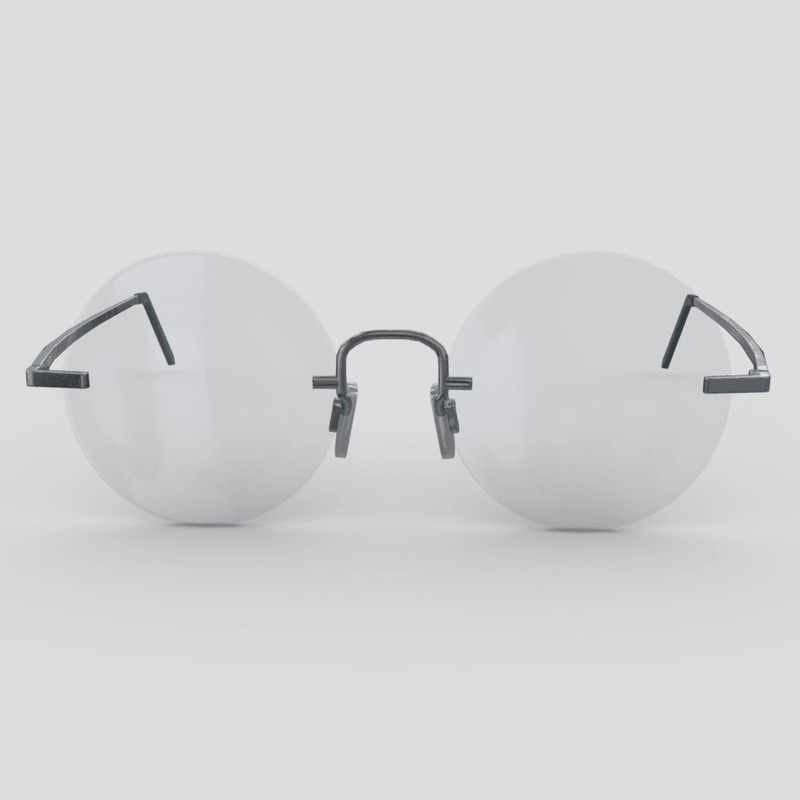 Glasses 7 - low poly PBR 3d model