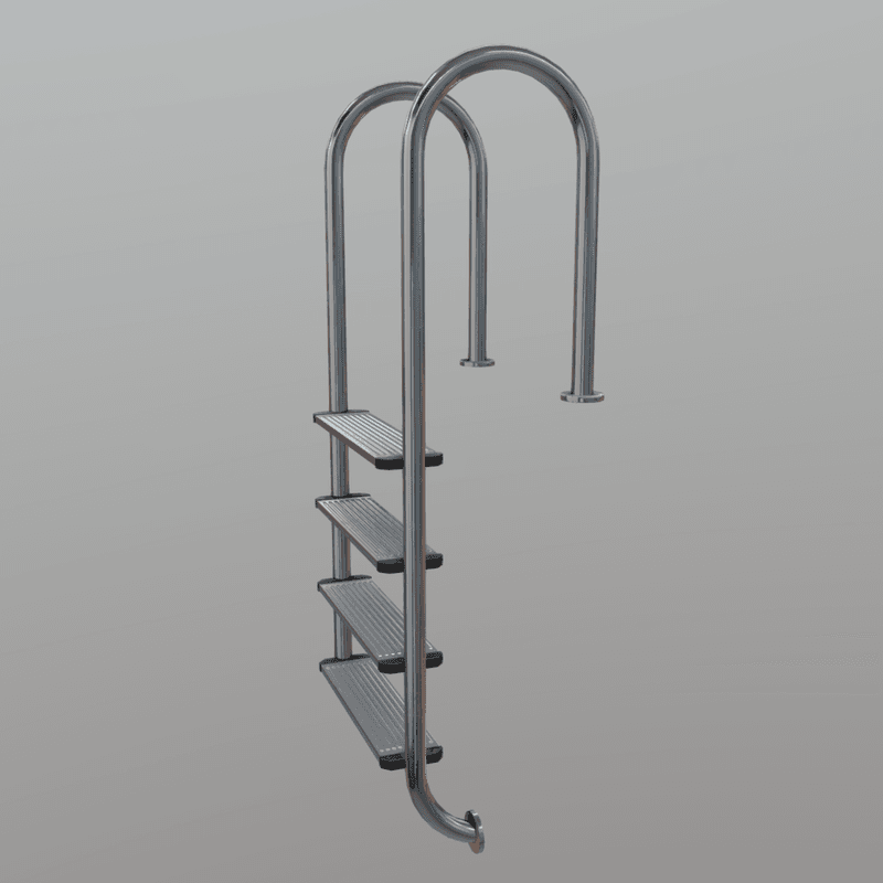 Pool Ladder - low poly PBR 3d model