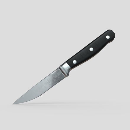 Kitchen Knife 7 - low poly PBR 3d model