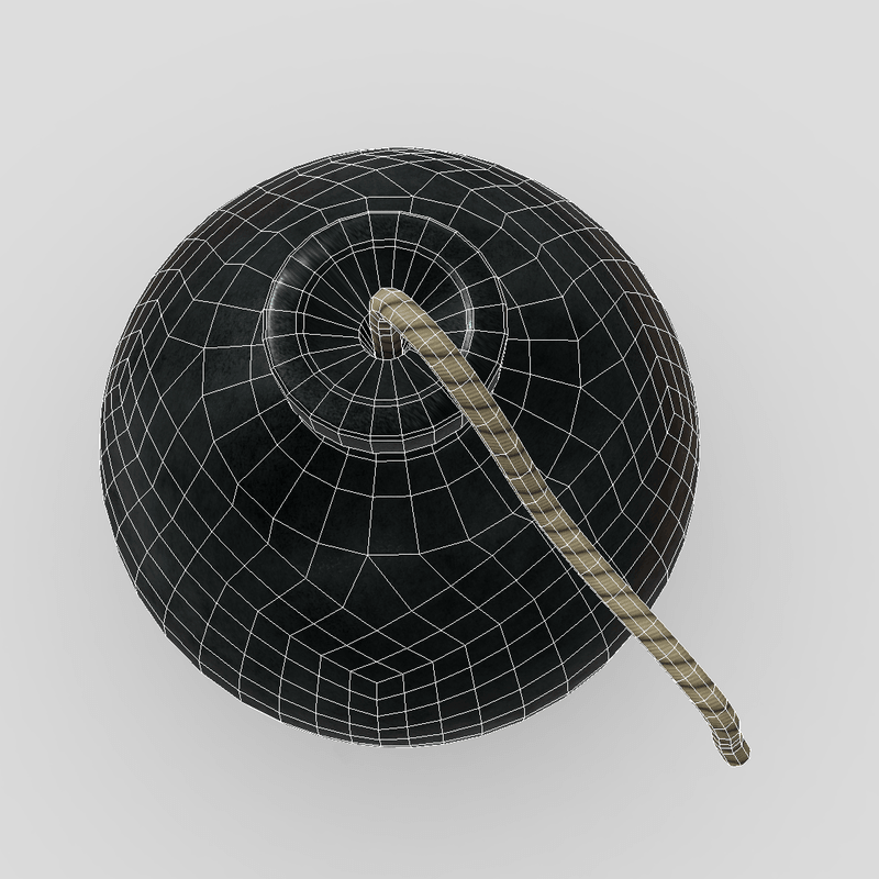 CC0 - Bomb - low poly PBR 3d model