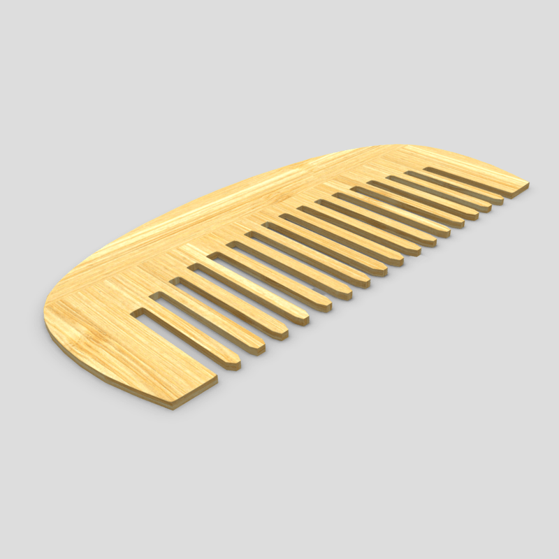 CC0 - Hair Comb 6 - low poly PBR 3d model
