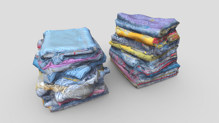 CC0 - Pile of Clothes 2 - low poly PBR 3d model