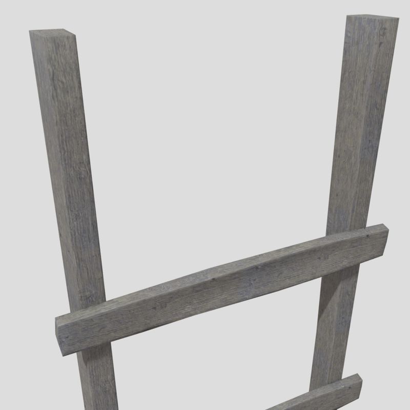 Ladder - low poly PBR 3d model