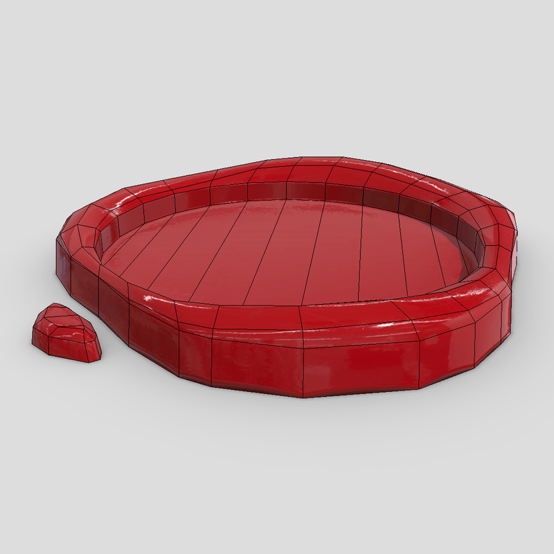 Wax Seal 3 - low poly PBR 3d model