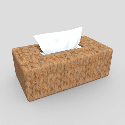 Tissue Box 6 - low poly PBR 3d model