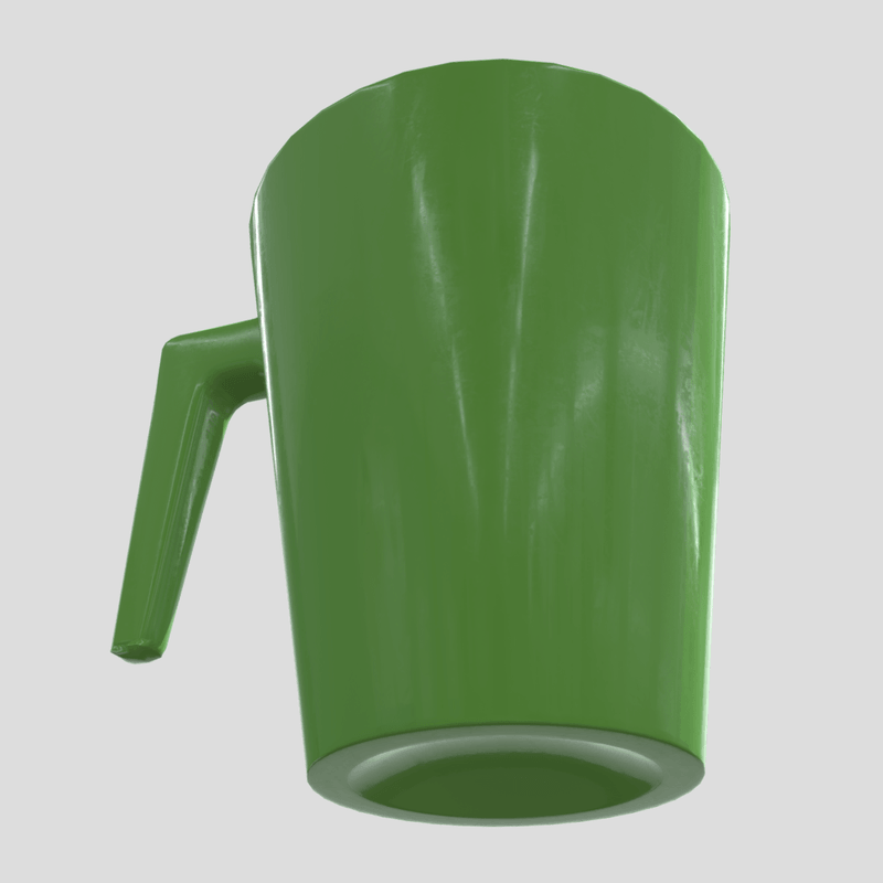 Mug 5 - low poly PBR 3d model