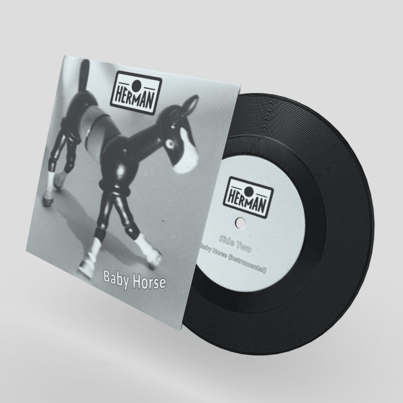 7 inch Vinyl Record Herman - low poly PBR 3d model