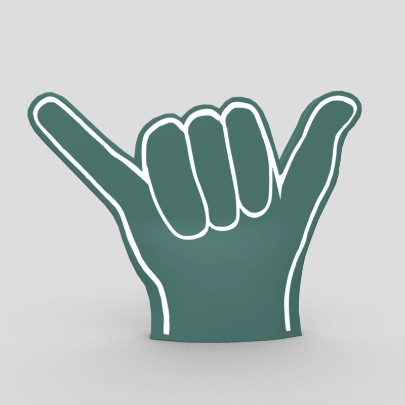 Foam Finger 4 - low poly PBR 3d model
