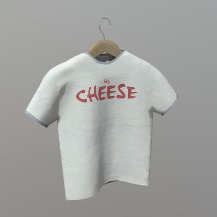 Shirt on Hanger - low poly PBR 3d model